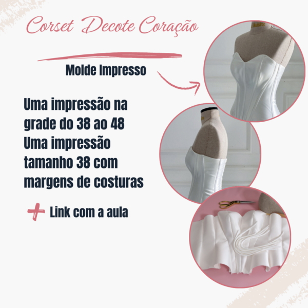 Corset Decote Coração